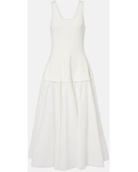 Jonathan Simkhai - Jazz Cotton-Blend Poplin Midi Dress - Lyst