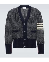 Thom Browne - 4-bar Wool And Mohair Cardigan - Lyst