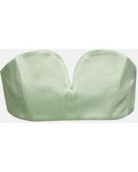 Blazé Milano - Clyde Satin Bandeau Bra - Lyst