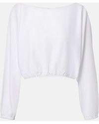 Leset - Yoko Cotton Crop Top - Lyst