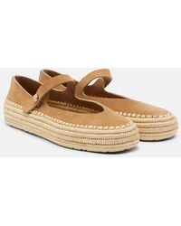 Loewe - Paula's Ibiza Espadrilles Rio Aus Veloursleder - Lyst