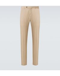 Slowear - Linen And Cotton Straight Pants - Lyst