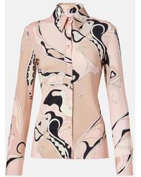 PUCCI - Orchidee Print Button-Down Shirt - Lyst