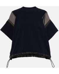 Sacai - Cotton Jersey T-shirt - Lyst