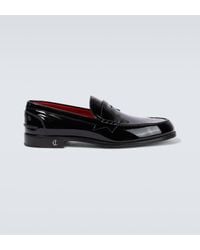 Christian Louboutin - No Penny Leather Loafers - Lyst