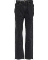 KHAITE - Abigail Cropped Straight Jeans - Lyst
