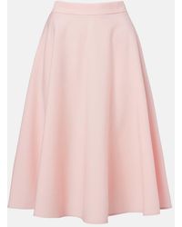 Dolce & Gabbana - Wool-Blend Midi Skirt - Lyst