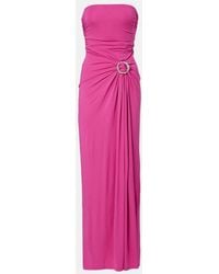 Jonathan Simkhai - Emma Gathered Jersey Bustier Dress - Lyst