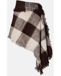 Proenza Schouler - Kai Checked Alpaca And Wool-Blend Miniskirt - Lyst