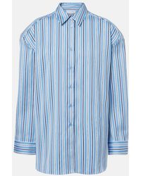 Frankie Shop - Oana Striped Cotton-Blend Shirt - Lyst