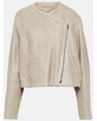 Isabel Marant - Ostya Shearling-Lined Leather Jacket - Lyst