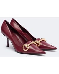 Gucci - Helena Horsebit Leather Pumps - Lyst