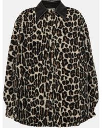 Maison Margiela - Leopard-print Faux Fur Shirt - Lyst
