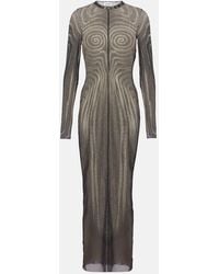 Jean Paul Gaultier - Mesh Long Dress - Lyst