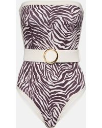 Alexandra Miro - Whitney Zebra-Print Swimsuit - Lyst