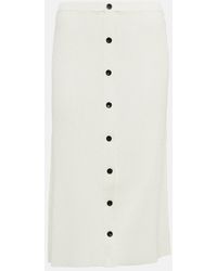Proenza Schouler - Rib-Knit High-Rise Midi Skirt - Lyst