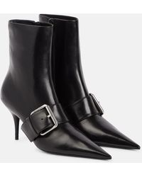 Balenciaga - Knife 80 Leather Ankle Boots - Lyst