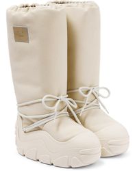Acne Studios Face Platform Snow Boots - White