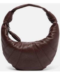 Lemaire - Schultertasche Fortune Croissant Mini Aus Leder - Lyst