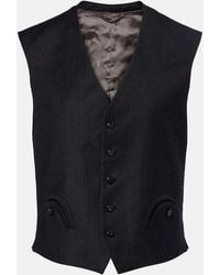 Blazé Milano - Feral Pinstriped Virgin Wool Vest - Lyst