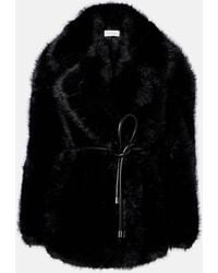 Sportmax - Mantel Rosaria Aus Faux Fur - Lyst