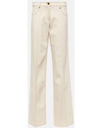 AYA MUSE - Tuxis Low-Rise Cotton Wide-Leg Pants - Lyst