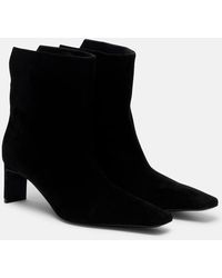 KHAITE - Ona 55 Suede Ankle Boots - Lyst