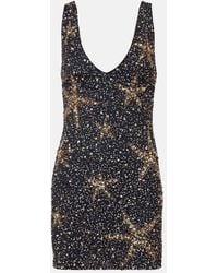 RIXO London - Star Fish Sequined Minidress - Lyst
