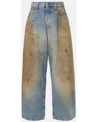 Acne Studios - Mid-Rise Wide-Leg Jeans Penicillin - Lyst