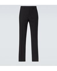 Ami Paris - Virgin Wool Gabardine Straight Pants - Lyst