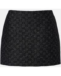 Gucci - Gg Wool-Blend Miniskirt - Lyst
