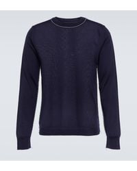 Maison Margiela - Work In Progress Seam-detail Wool Sweater - Lyst