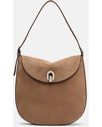 SAVETTE - Tondo Large Suede Shoulder Bag - Lyst