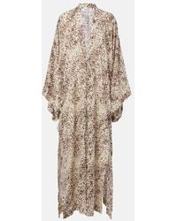 The Attico - Leopard-Print Cotton Beach Cover-Up - Lyst