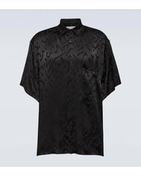 Saint Laurent - Silk Jacquard Shirt - Lyst
