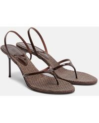 Paris Texas - Lidia Patent Leather Thong Sandals - Lyst