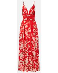 Poupette - Havana Crochet-Trimmed Floral Maxi Dress - Lyst