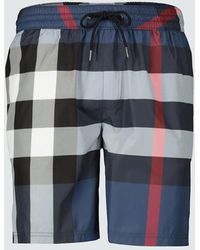 Burberry - Schwimmshorts in Check - Lyst