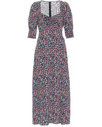 RIXO London Exklusiv bei Mytheresa – Midikleid Naomi aus Georgette - Lila