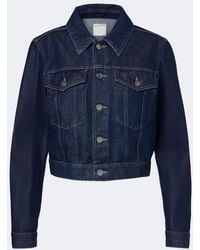 Calvin Klein - Karine Cropped Denim Jacket - Lyst