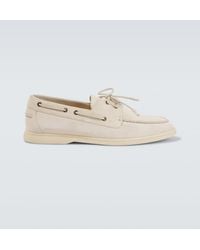 Loro Piana - Sea-Sail Walk Suede Boat Shoes - Lyst
