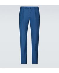 Incotex Stretch-cotton Casual Pants - Blue