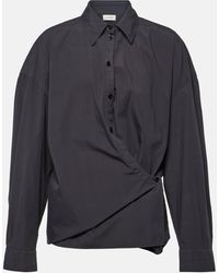 Lemaire - Twisted Cotton Shirt - Lyst