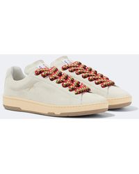 Lanvin - Curb Lite Suede Sneakers - Lyst