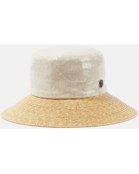 Maison Michel - New Kendall Sequined Cloche Hat - Lyst