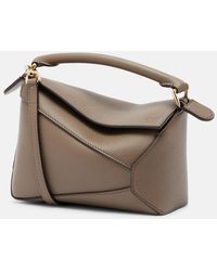 Loewe - Puzzle Edge Mini Leather Top-Handle Bag - Lyst