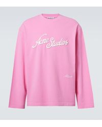Acne Studios - Longsleeve Aus Baumwoll-Jersey - Lyst