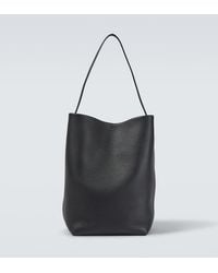 The Row - Large Leather Tote Bag - Lyst