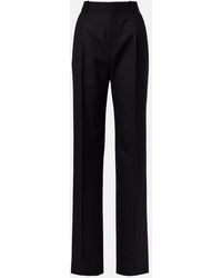 Saint Laurent - Wool Wide-Leg Pants - Lyst