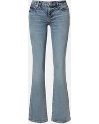 FRAME - Le Pixie Low-Rise Flared Jeans - Lyst